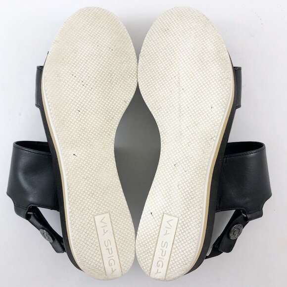 VIA SPIGA Neza Platform Leather Sporty Strappy Sandals 6.5 US/36.5 EU - Picture 11 of 12
